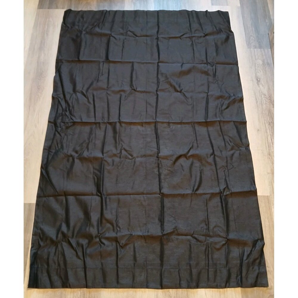 Single Black 63" Panel Blackout Curtain